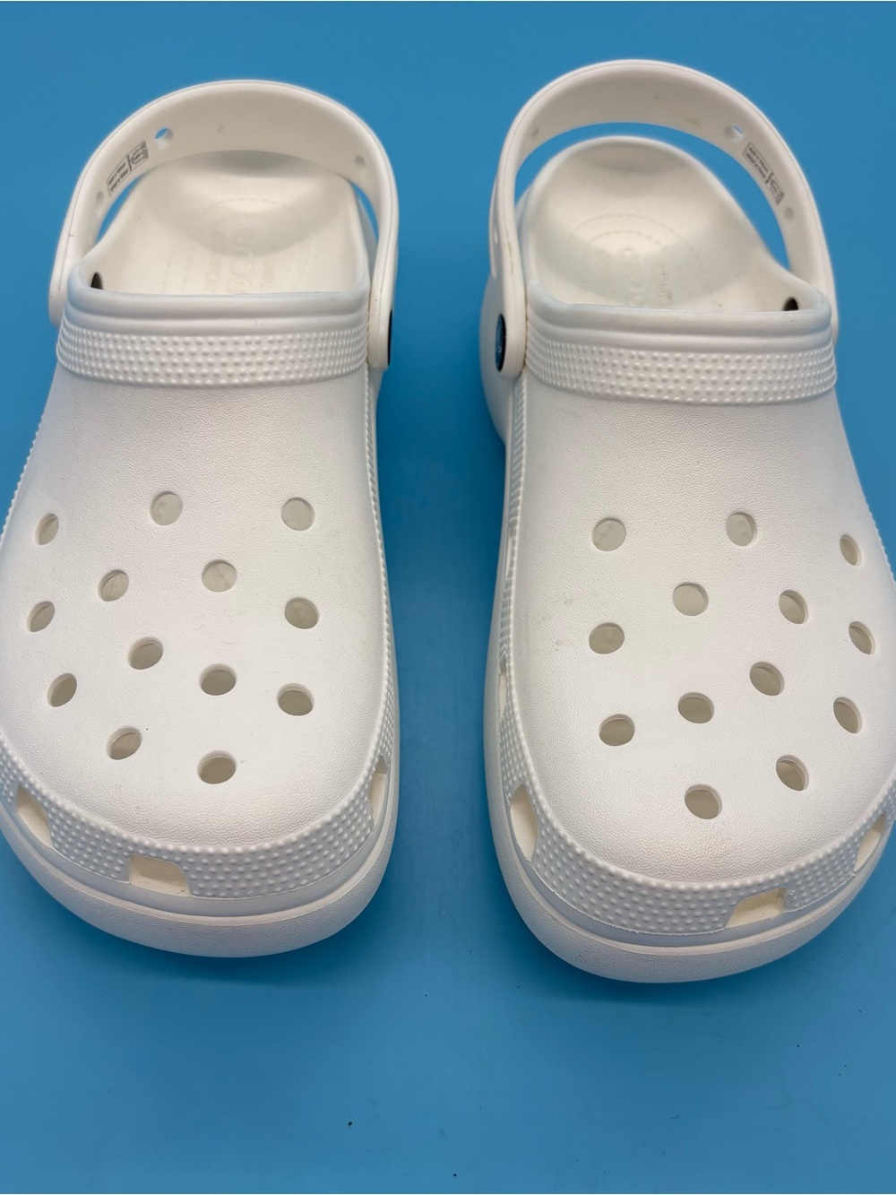 Crocs Classic Platform Clogs White Women’s Size 10